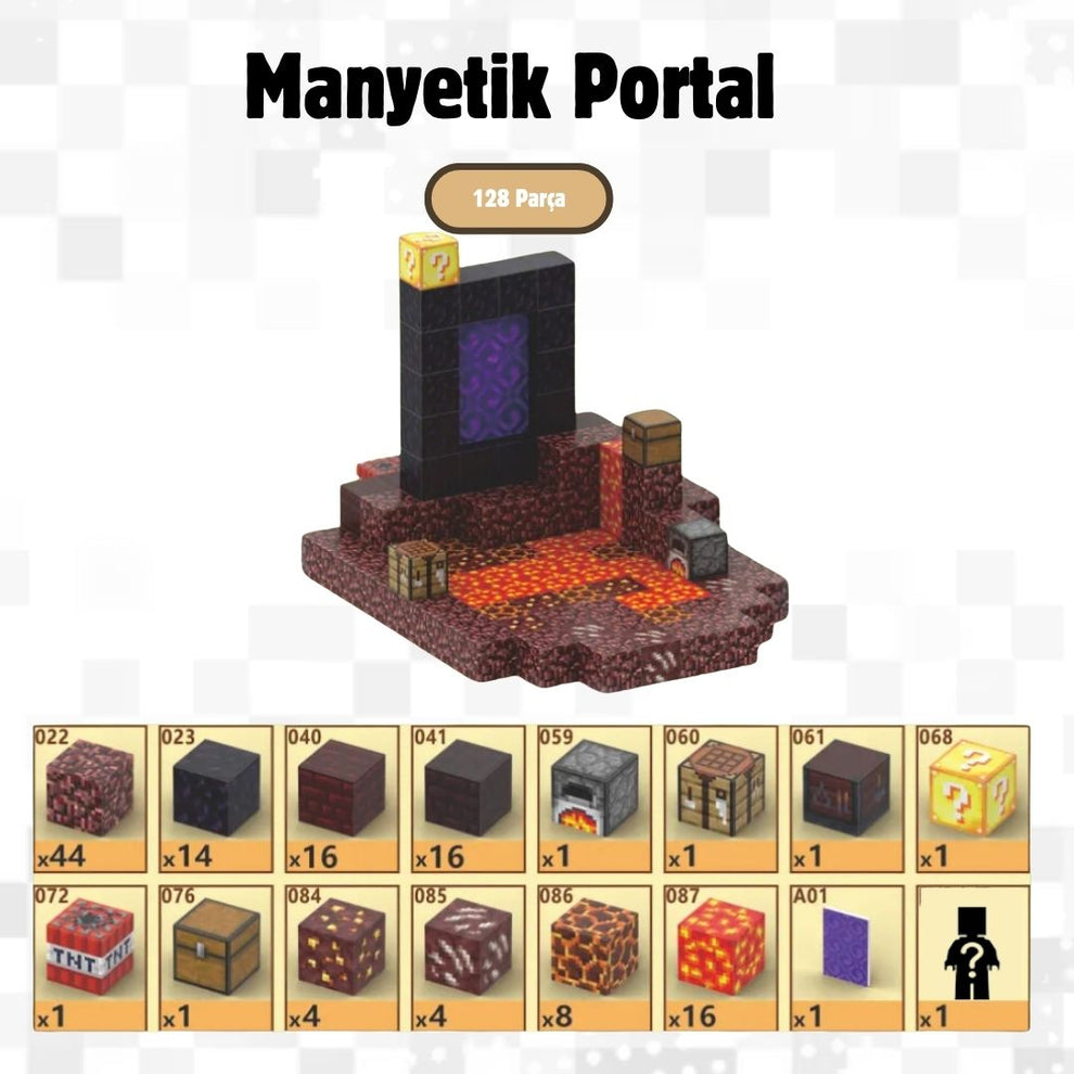 Manyetik Portal Oyun Seti - 128 Parça
