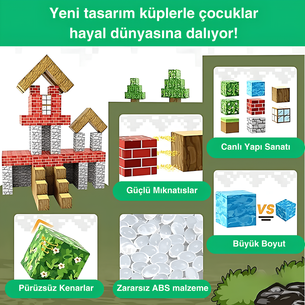 Manyetik Portal Oyun Seti - 128 Parça